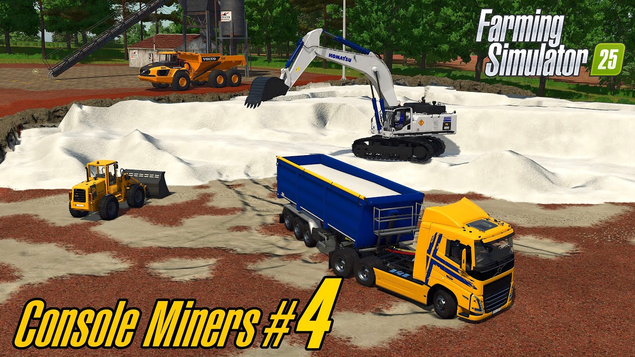 FS25 Console Miners 4 🚧 New Horizon Farm Map - Work At The Limestone Pit👷‍♂️
