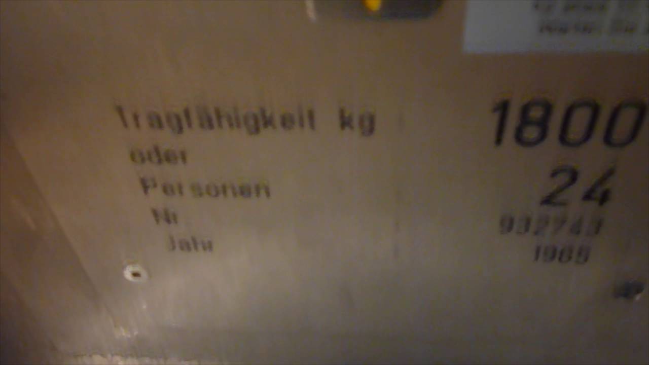 Thyssen Aufzug bei C&A