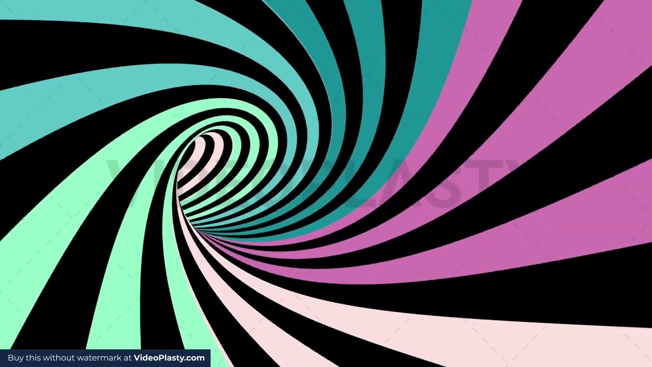 Hypnotic Spiral Tunnel Background Video