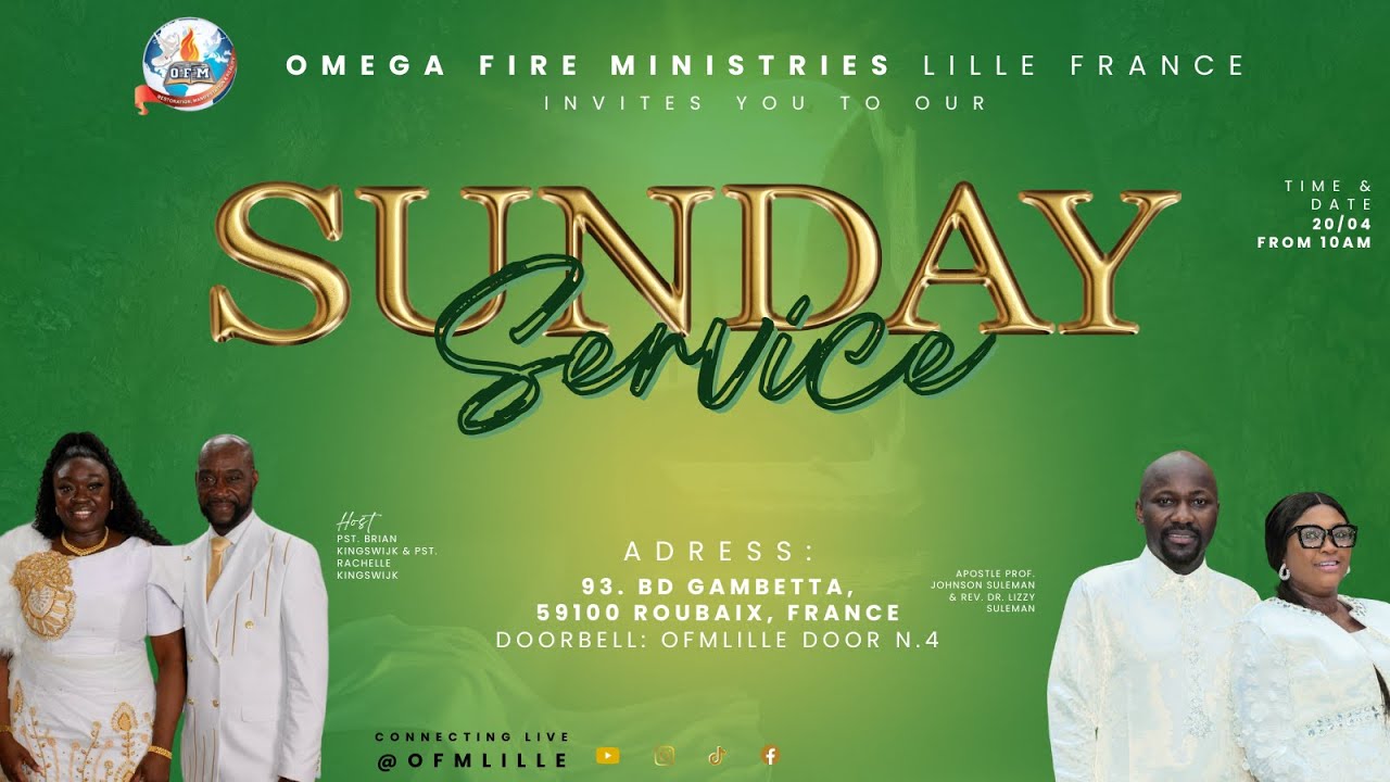 SUNDAY SERVICE  (08.02.26) || Pastor BRIAN KINGSWIJK || OFM LILLE