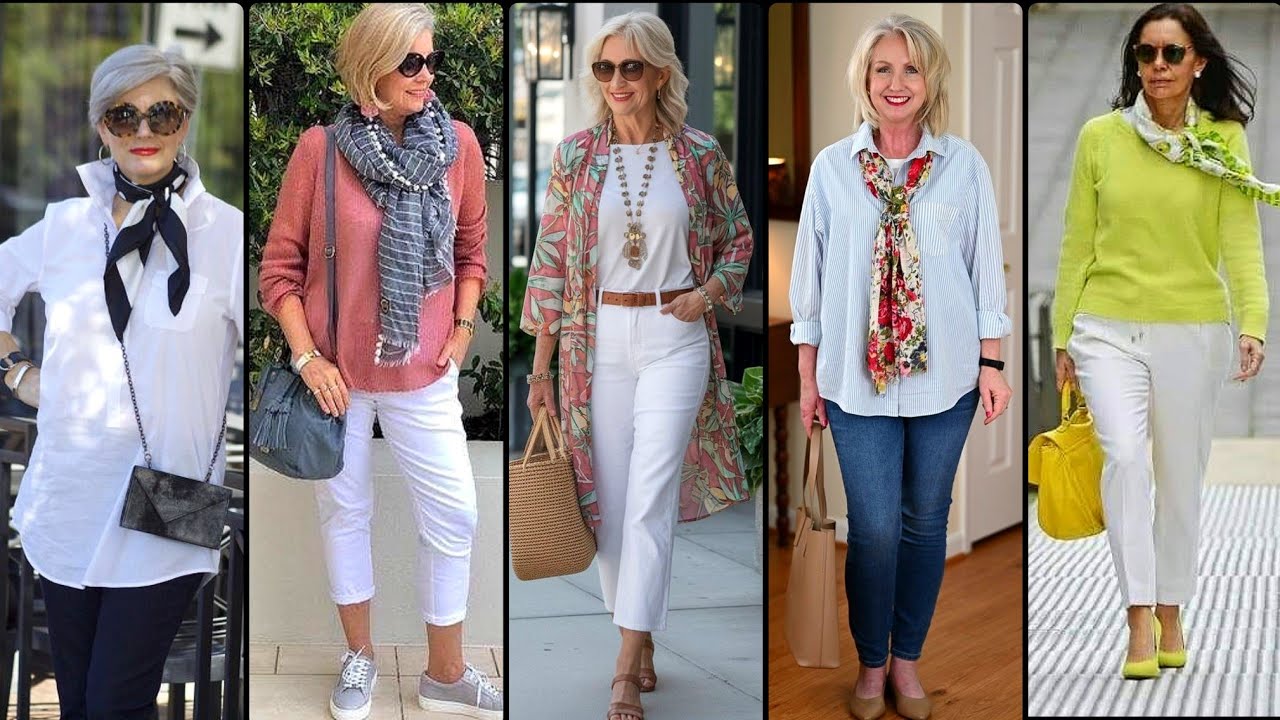Natural Older Women OVER 50  60 70🔥💄New Fall Fashion 