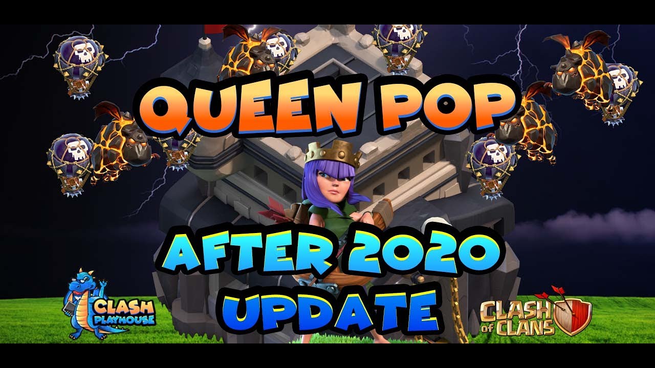Queen pop for 2020. strongest th9 attack | Clash of Clans