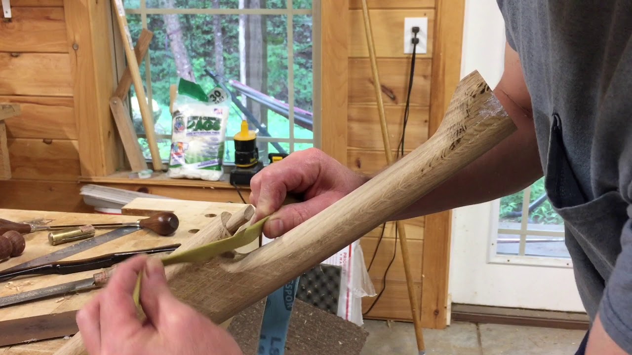 Caleb James Easy Chair Leg Shaping