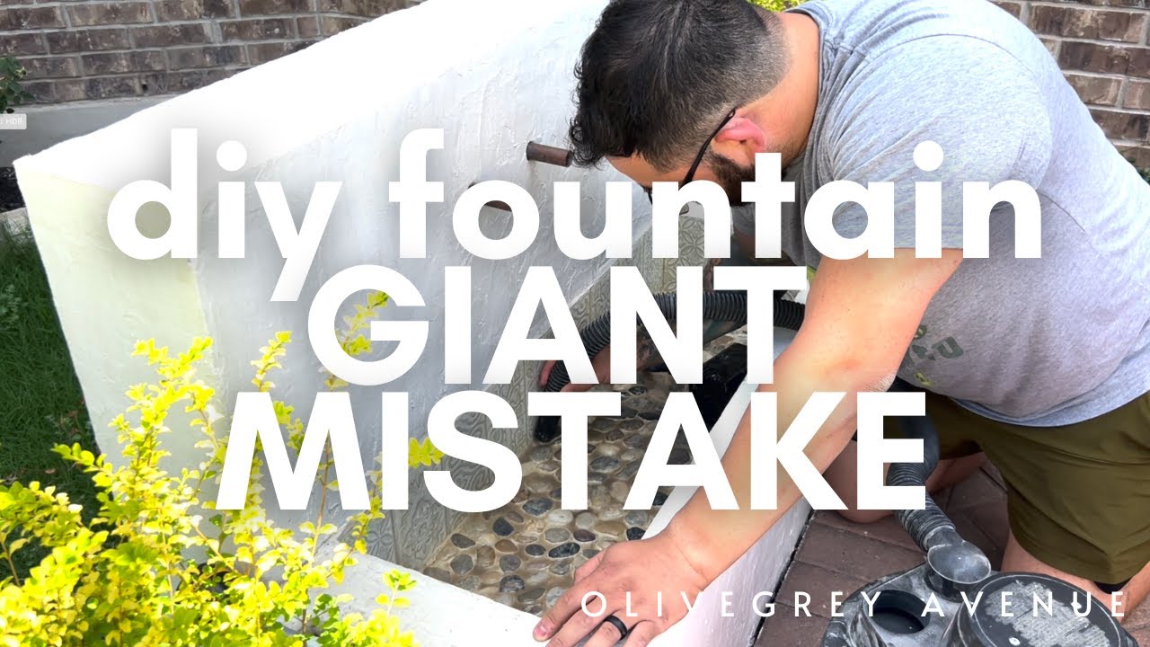 OUR DIY FOUNTAIN LEAKS - Can we fix it?