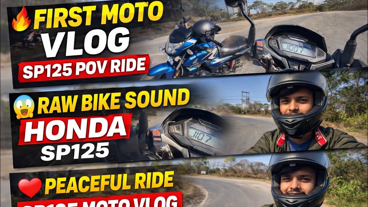 First Ride Moto Vlog | Honda SP125 | Village to City Ride 🏍️🔥
