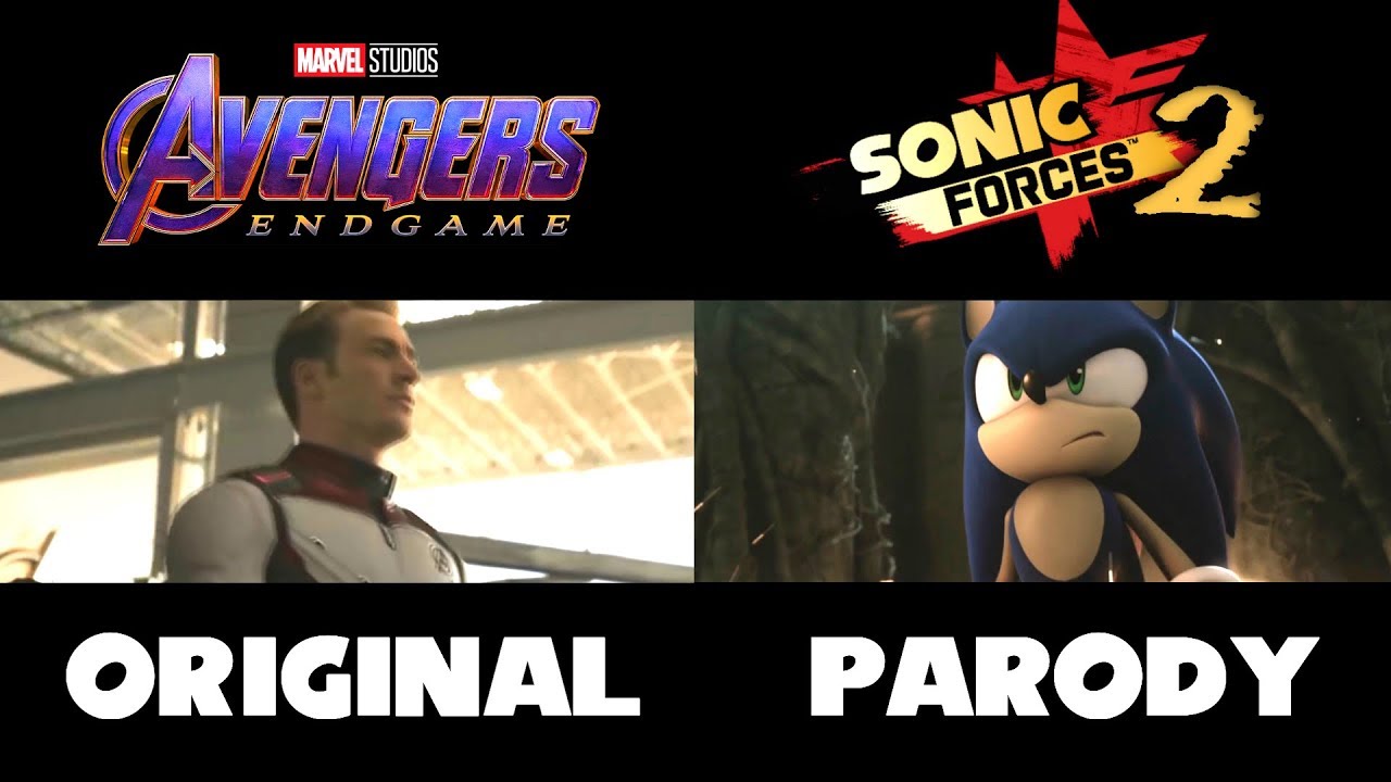 Avengers Endgame Trailer 2 Side-By-Side w/ Sonic Forces 2 The Movie TRAILER #3 (FAN-MADE/PARODY)