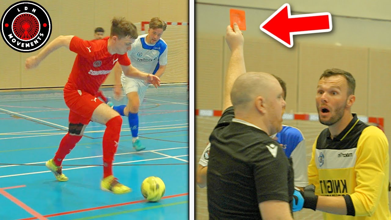 I Played in a PRO FUTSAL MATCH! Goalkeeper RED CARD? (Football Skills & Goals)