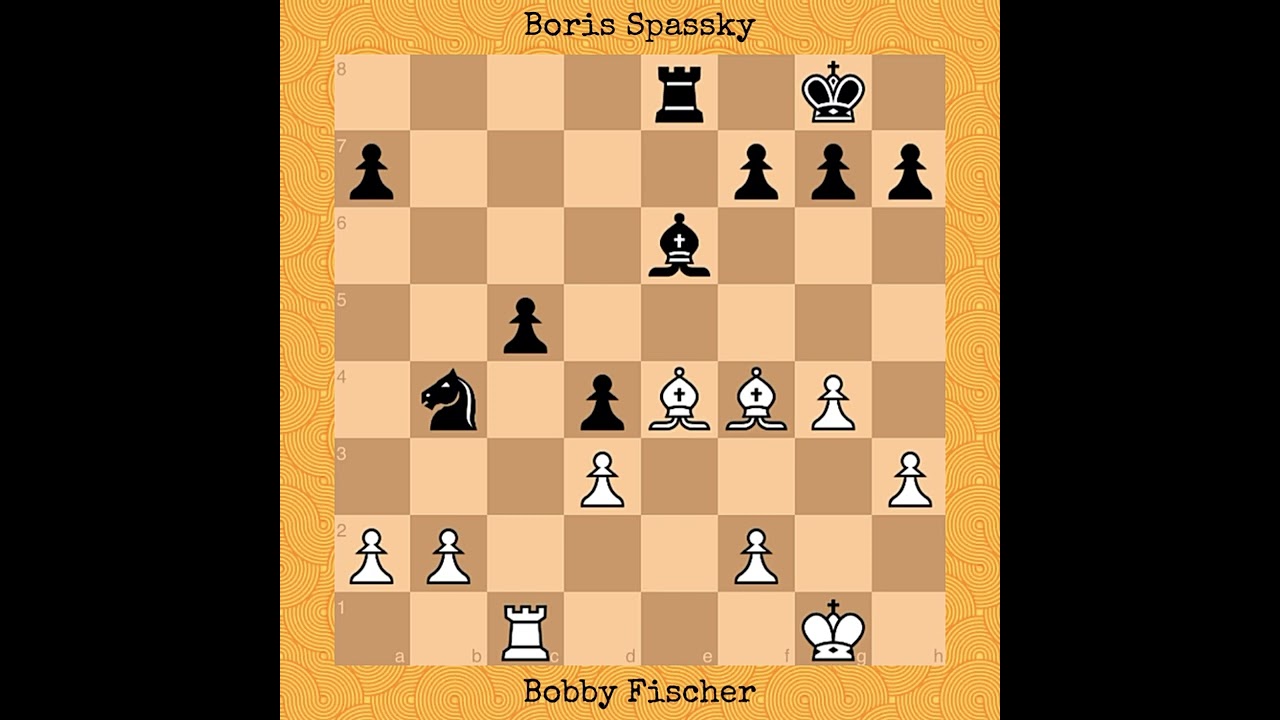 Bobby Fischer vs Boris Spassky | Game 17, 1992 #chess