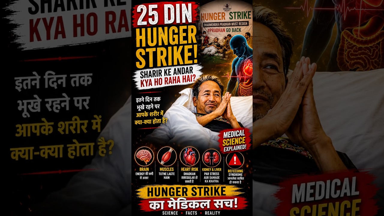 Sonam Wangchuk Health Update: Hunger Strike Ka Scientific Analysis #shortsfeed
