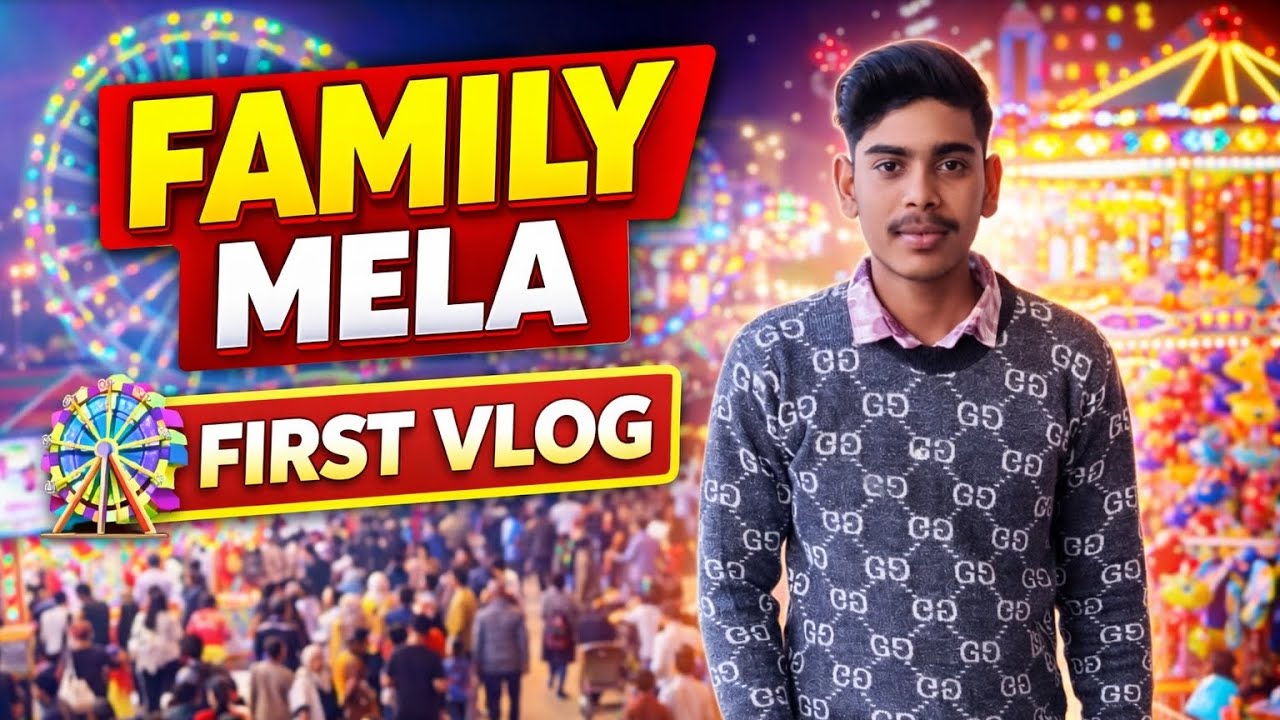 Mera Pehla Vlog 😍 | Family Mela Vlog 🎡 | First Time Vlogging | 2 Min Fun & enjoy