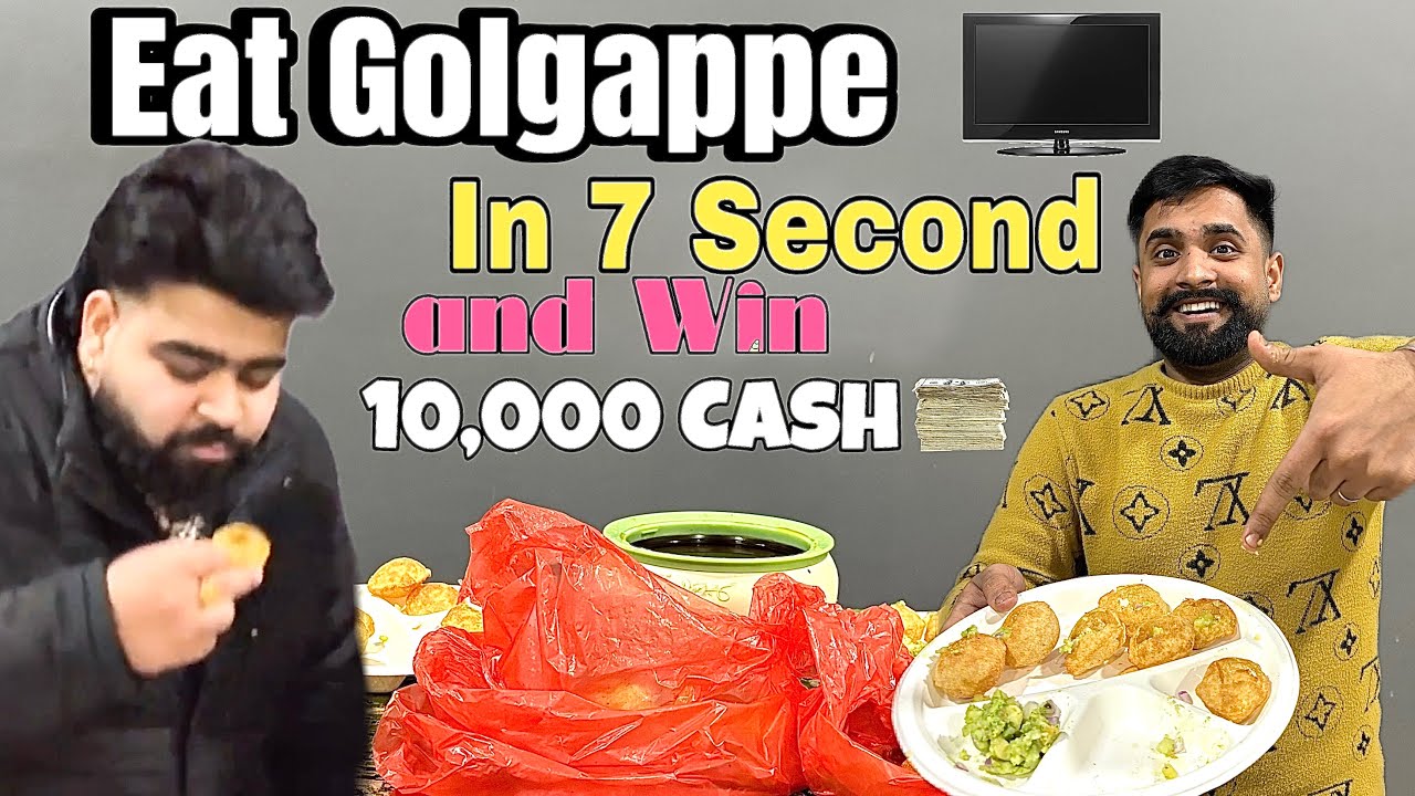 7-Second Golgappa Challenge 😱 | Win a Brand New LCD TV 📺 + ₹10,000 Cash 💸