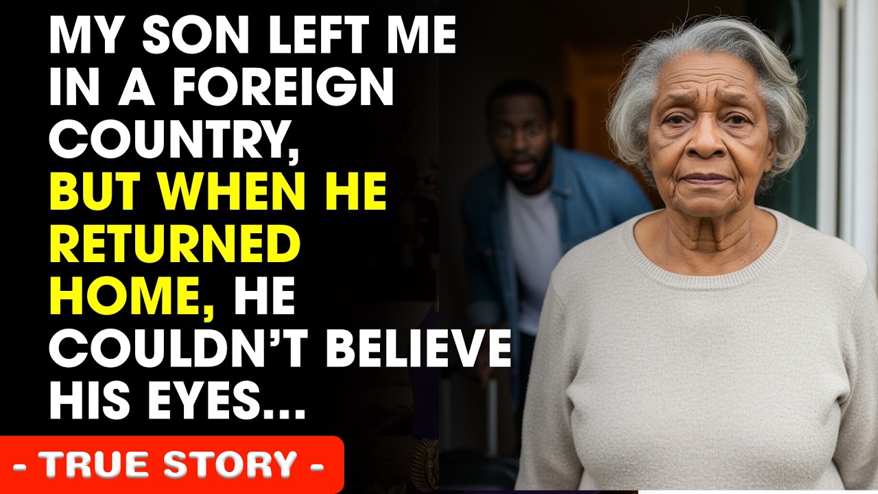 My Son Left Me In A Foreign Country, But When He Returned Home, He Couldn't Believe His Eyes...