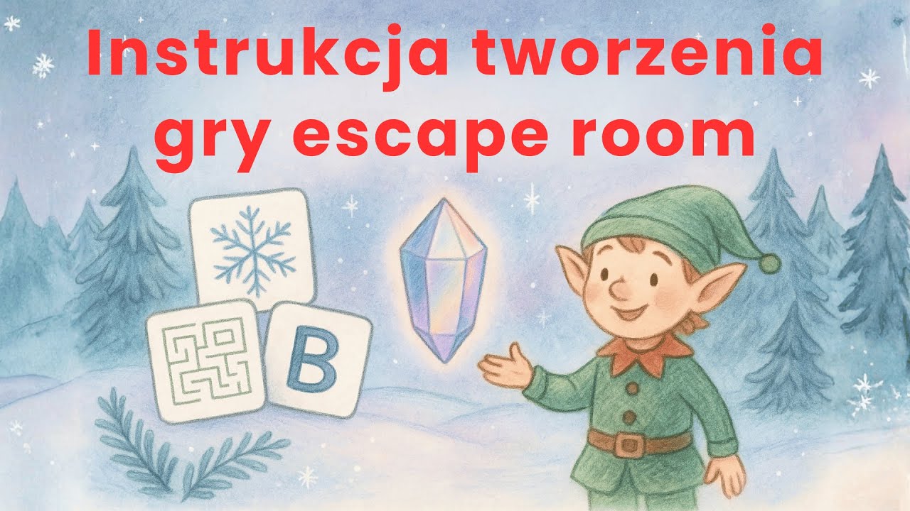 Jak stworzyć zimowy escape room z wykorzystaniem AI? Instrukcja i gotowy scenariusz do pobrania!