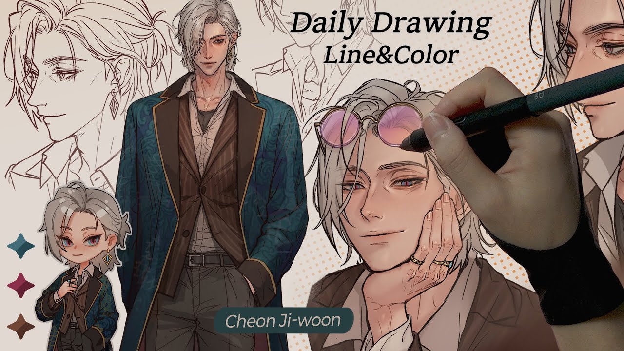 Рисую OC: Лист Персонажа (Полный рост+Лица+Чиби) | Daily Draw