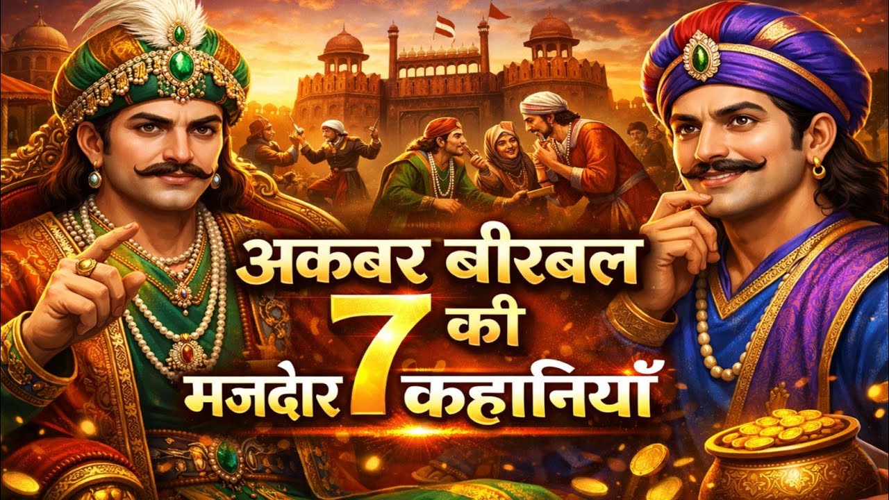 अकबर बीरबल की 7 मजेदार कहानियां 🫡😁 Birbal Ki Kahaniyan😃😁 Akbar Birbal 😁