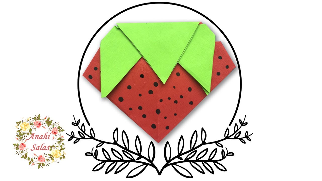 Fresa | Origami (Fácil)
