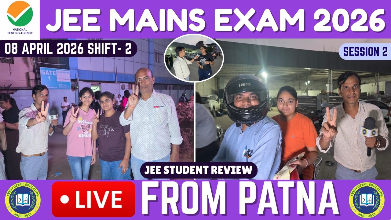 JEE Main 2026 &ndash; 8 April Shift 2 Paper Analysis 📊 | Difficulty Level, Student Reactions 😱✅