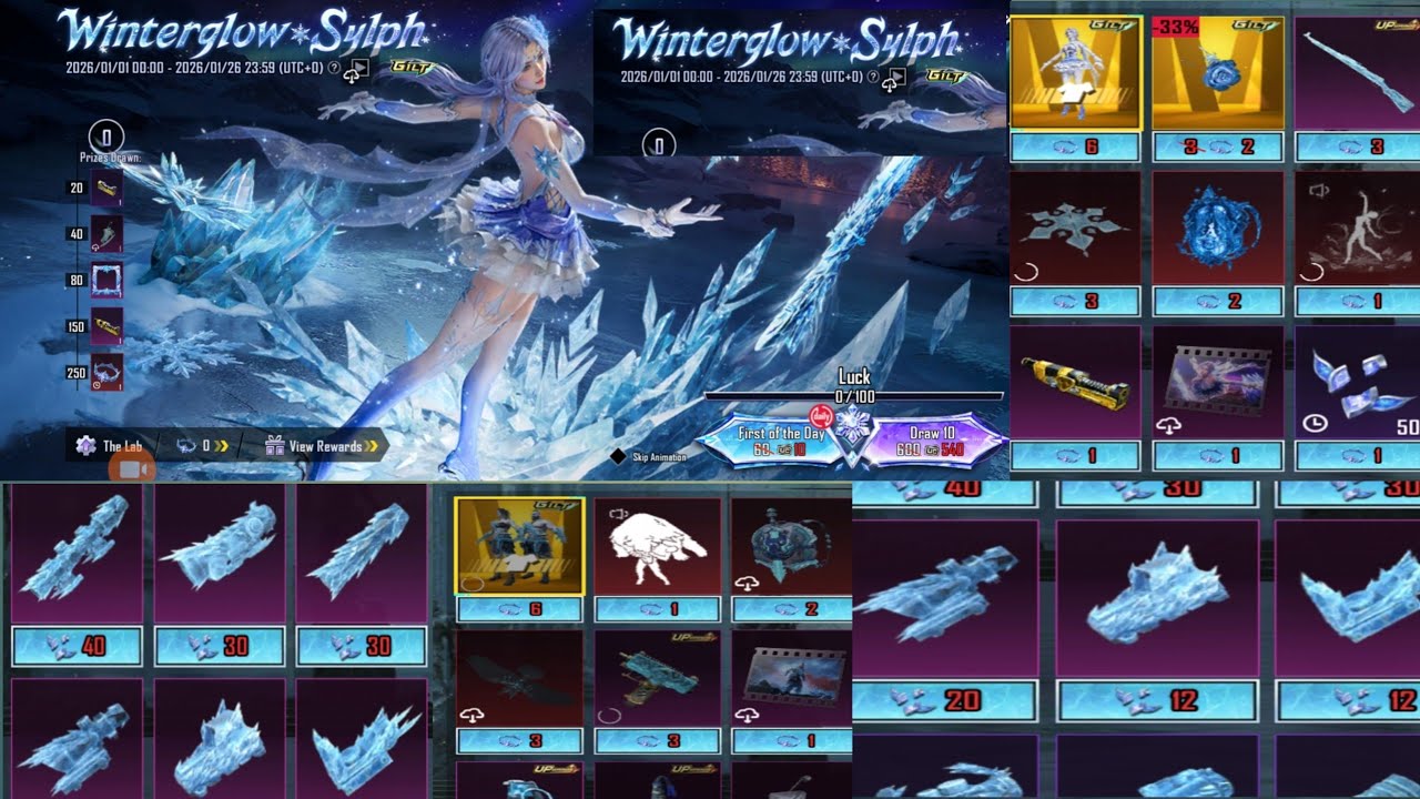 PUBG Mobile Winterglow Sylph ❄️ New Event Full Guide & Rewards
