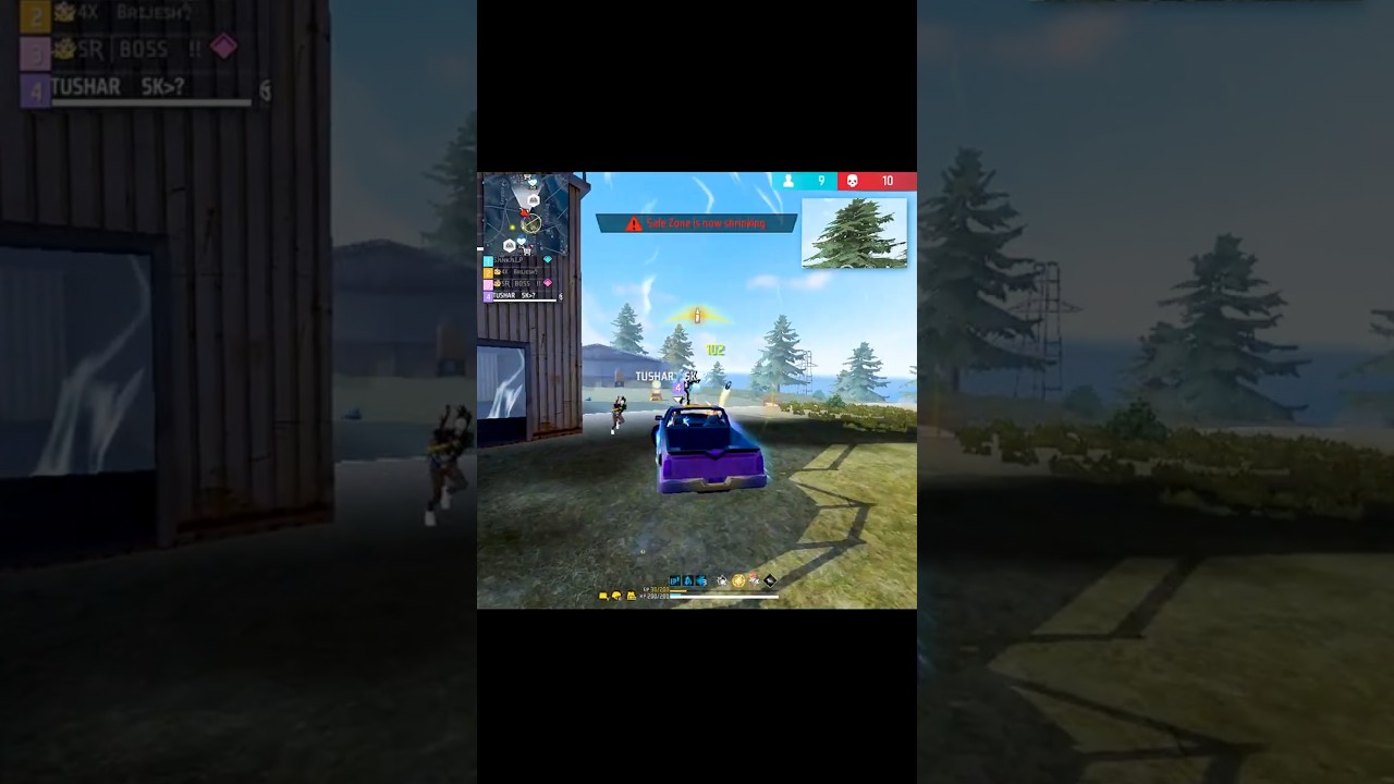 Grandmaster Ranked 1v4 Insane Clutch 🤯 Free Fire Last Zone Fight #freefire #shorts