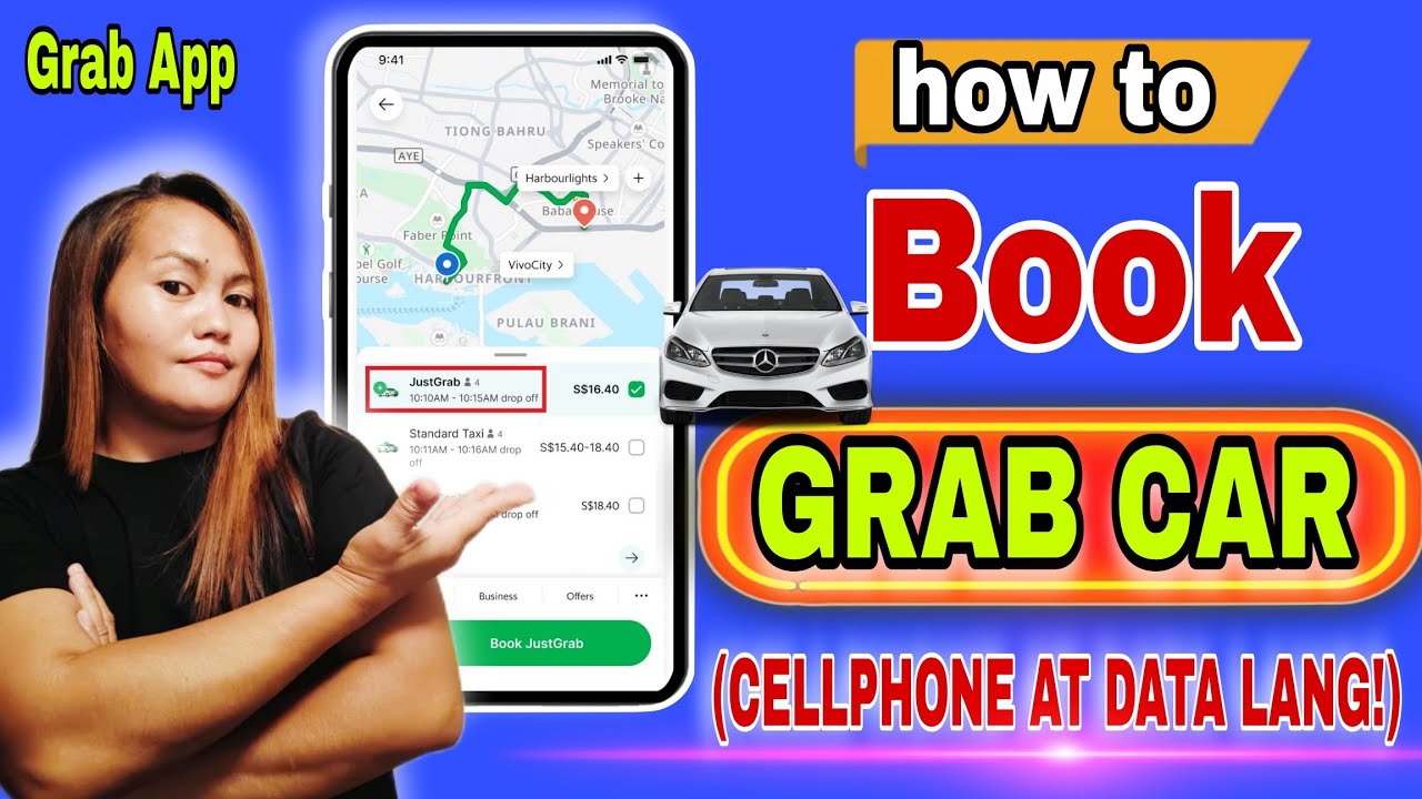 How to book Grab Car//Paano mag book ng Grab Car(cellphone User)