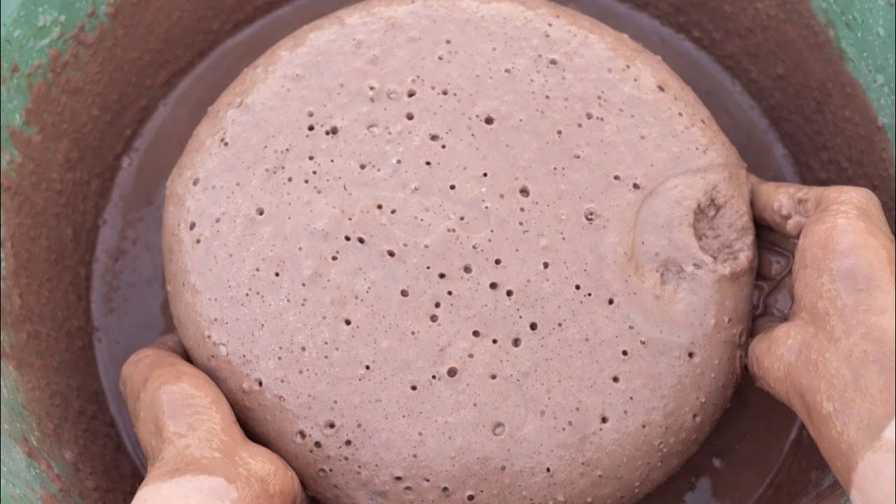 New:rose mud water crumbling 💦#asmr#satisfying 