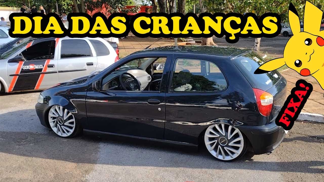 OFF CAR - Palio Rebaixado na Fixa !!! Parou o Encontro Dia das Crian&ccedil;as !!!