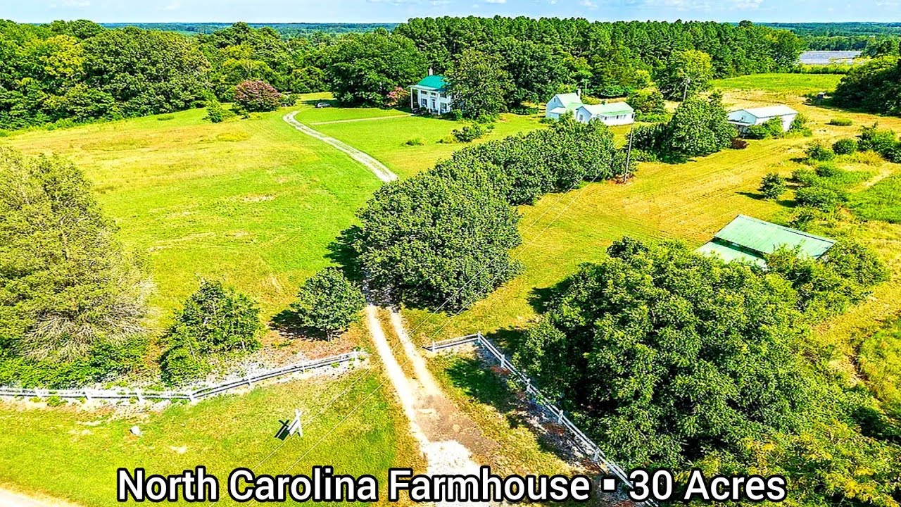 North Carolina Farmhouse For Sale | 30 Acres | Top Medical Care |North Carolina Real Estate For Sale