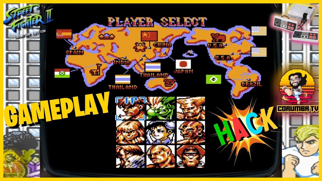 Street Fighter II: Champion Edition DELUXE - Ryu GamePlay #NES ストリートファイターII  #ハック #sf2ce