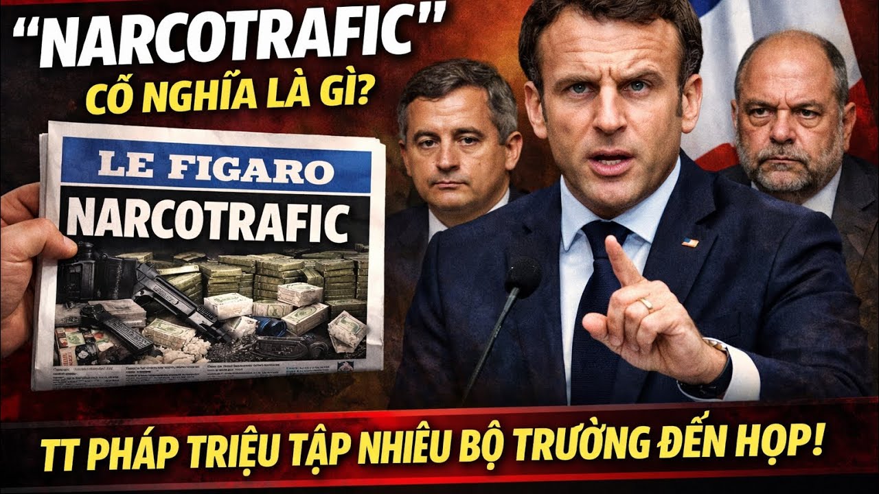 Đọc báo tiếng Pháp -'NARCOTRAFIC ' có nghĩa là gì mà TT Pháp phải triệu tập nhiều bộ trưởng đến họp
