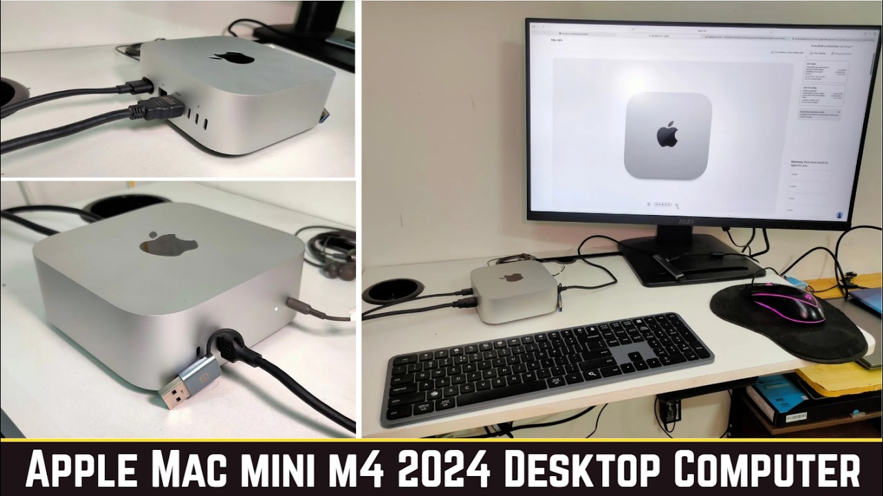 Apple Mac mini M4 (2024) Review | 16GB RAM 256GB SSD | 10-Core CPU & GPU Mini Desktop Power!