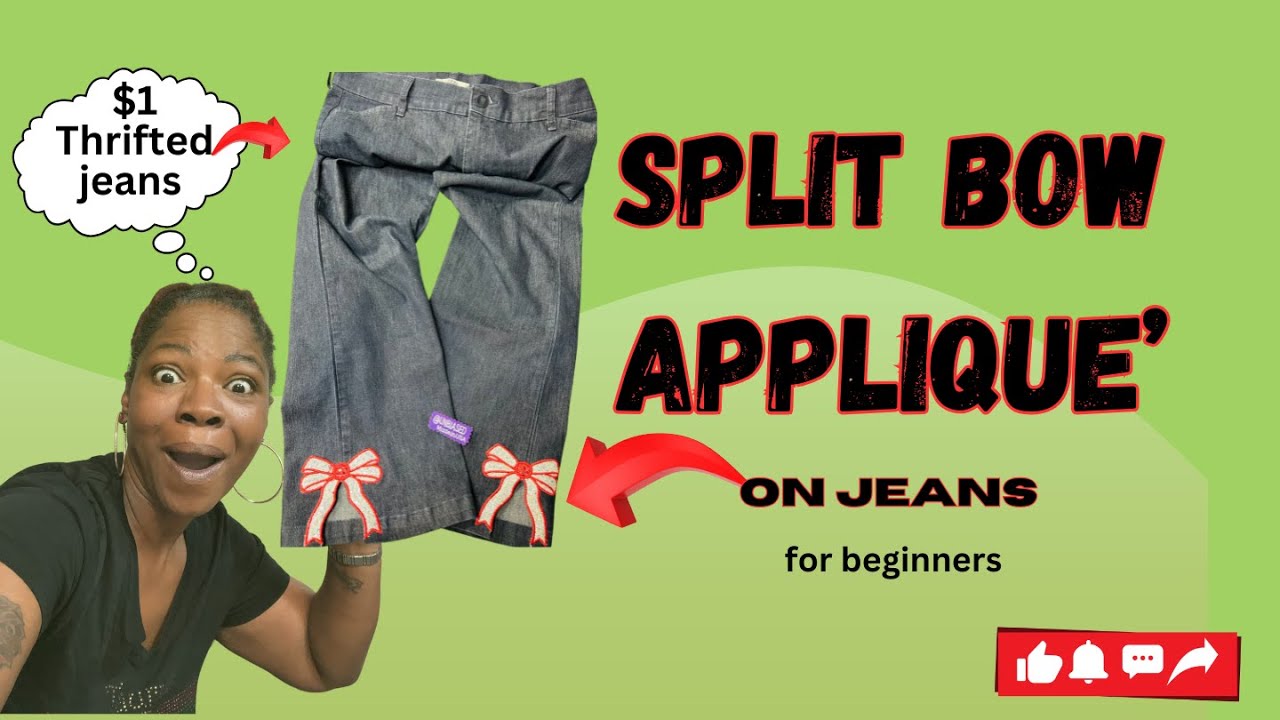 Viral Side Bow on a pair of Jeans |Trending |