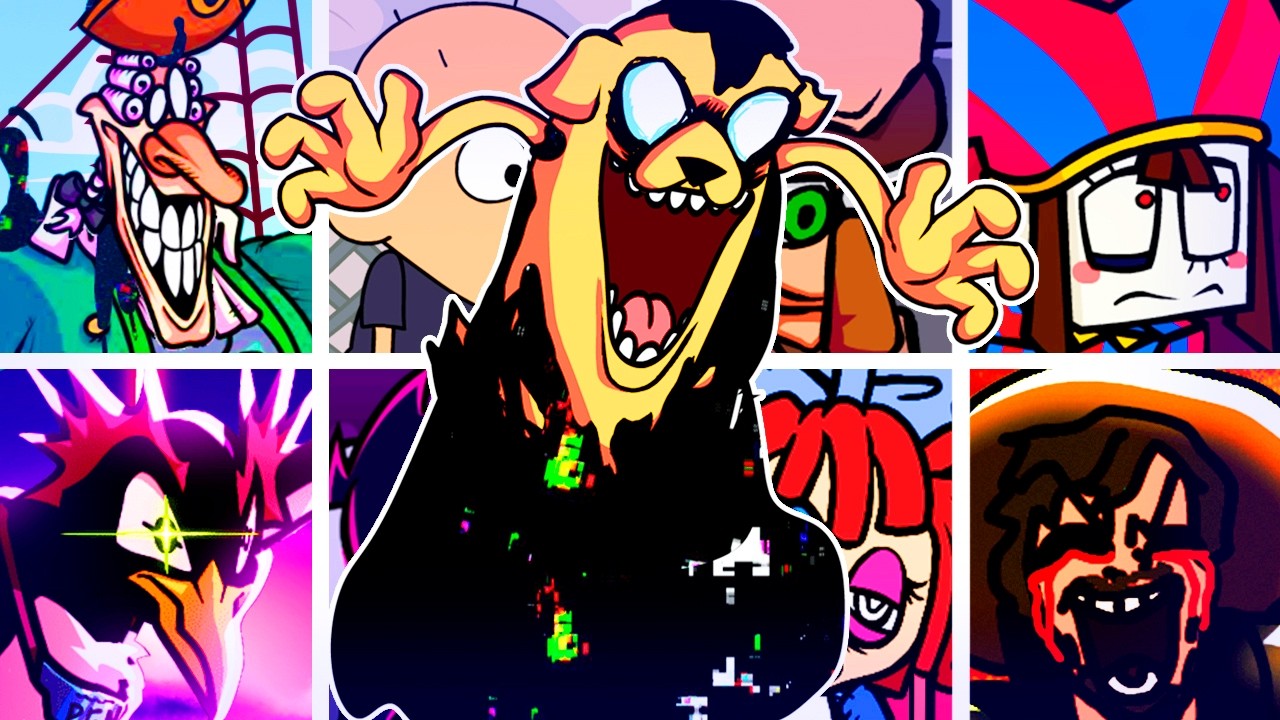 ELASTIC DESTRUCTION V2 but Every Turn a Different Character Sings🎙(FNF Elastic Destruction BETADCIU)
