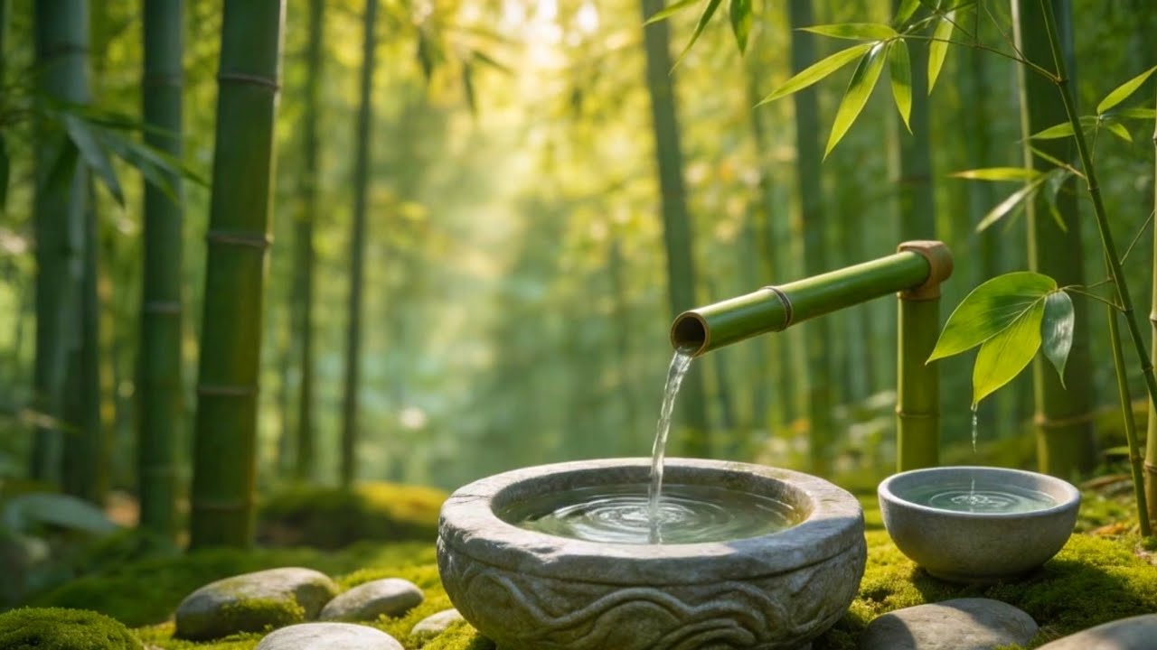 “Zen Garden Spa 🌱 Natural Water Sounds for a Tired Soul”