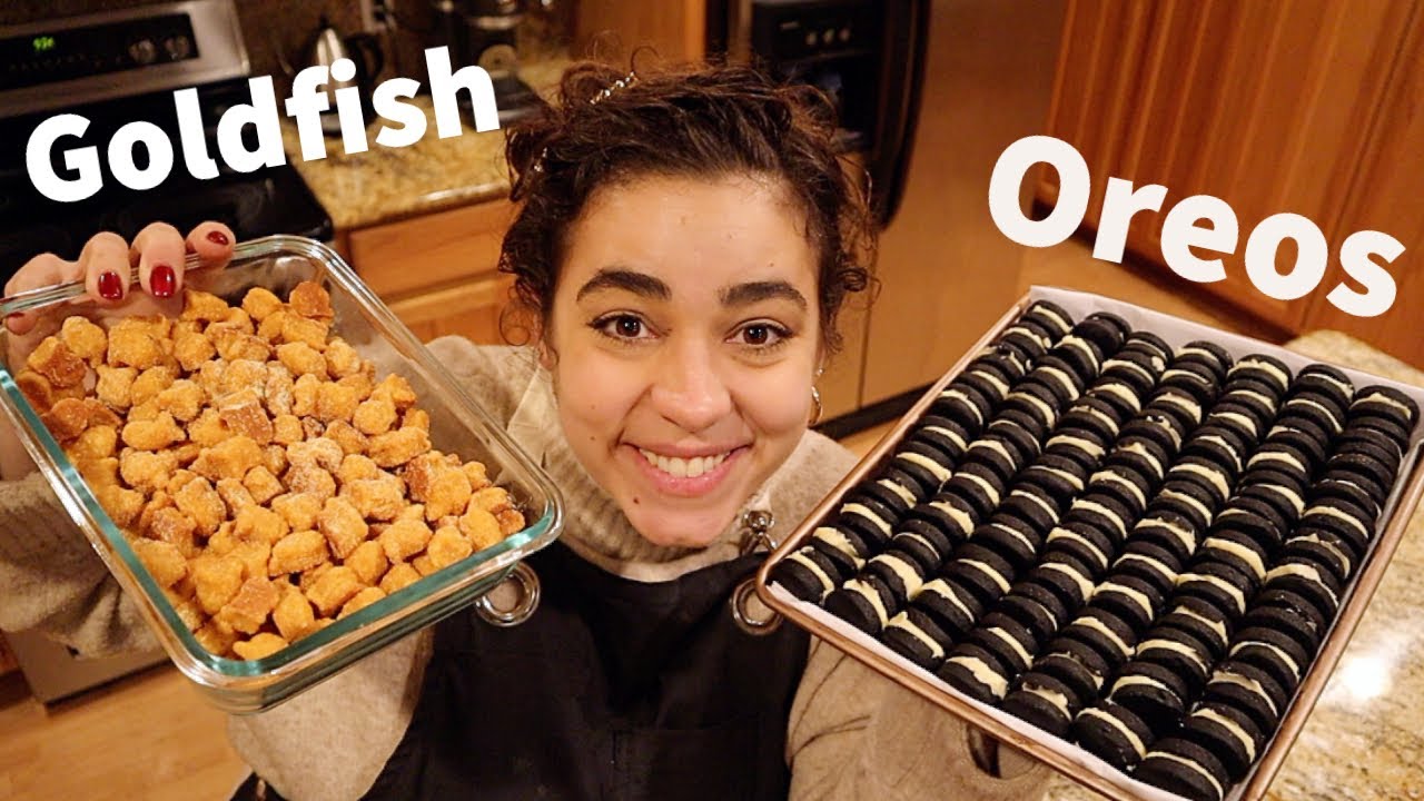 EASY Homemade Goldfish Crackers and Oreos!
