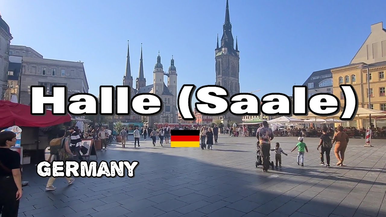 Halle (Saale) Germany 🇩🇪 Walking Tour, 21 September 2024
