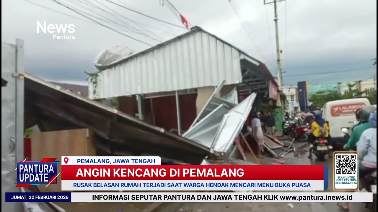 Angin puting beliung terjang Comal belasan rumah rusak