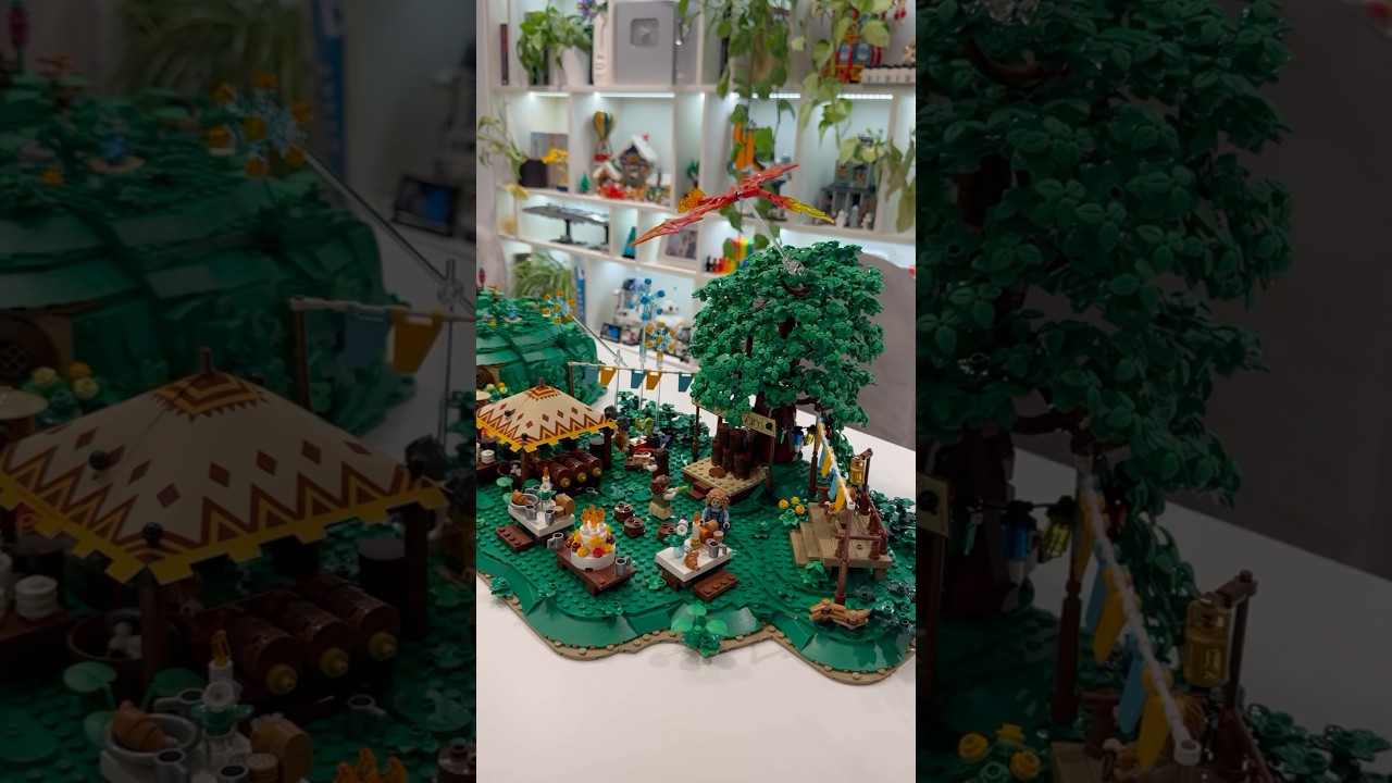 The Ultimate Shire with few thousand pieces! MOC by Rebelnili. #lego #10354 #lordoftherings #lotr