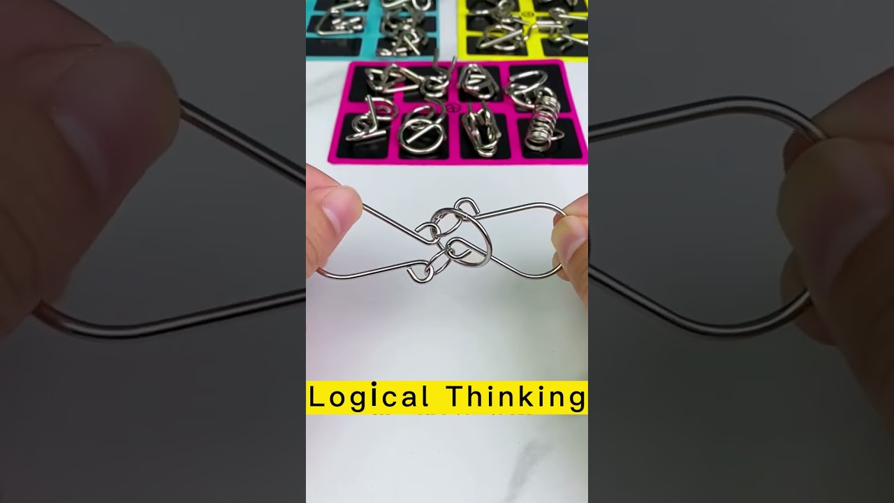 Easy way to solve the circle metal puzzle #shorts #puzzle