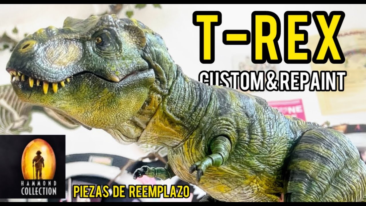 Pt 2 - Male Trex Repaint - Hammond Collection + PIEZAS DE REEMPLAZO! - Jurassic Repaints 🦖