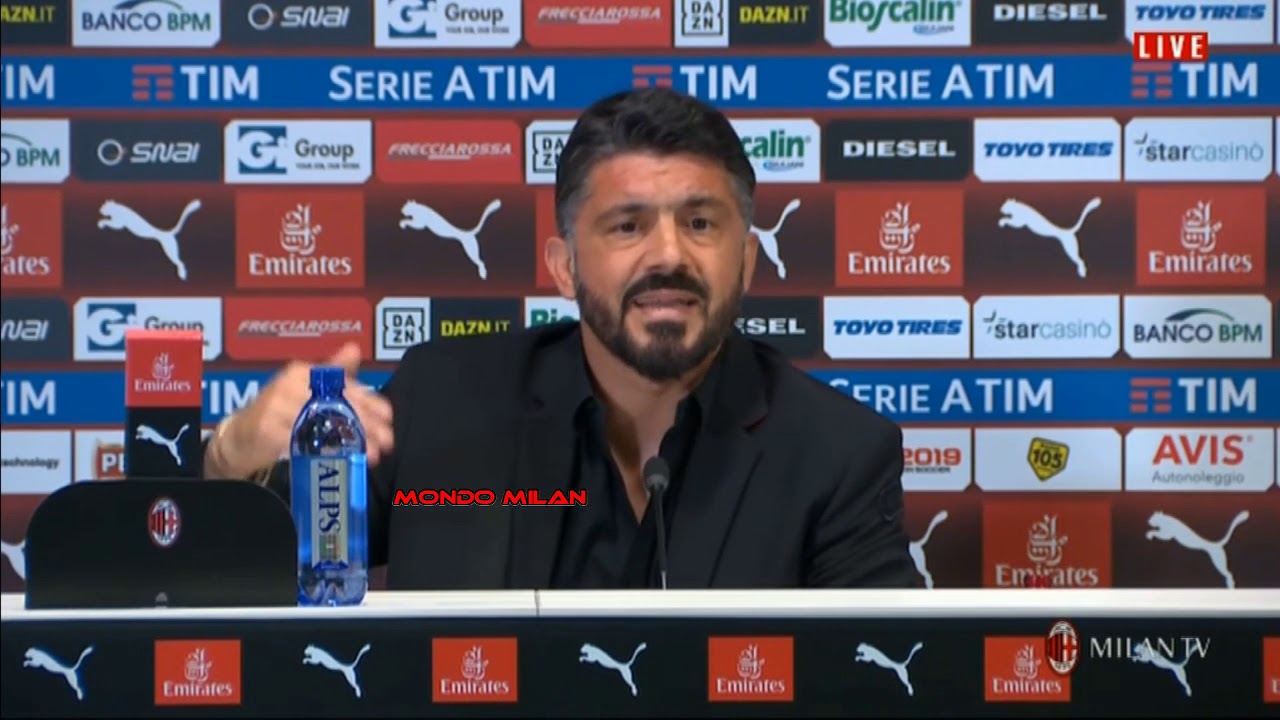 CONFERENZA GATTUSO NERVOSO BASTA PARLARE BAKAYOKO LO SISTEMO IO MILAN BOLOGNA 2-1