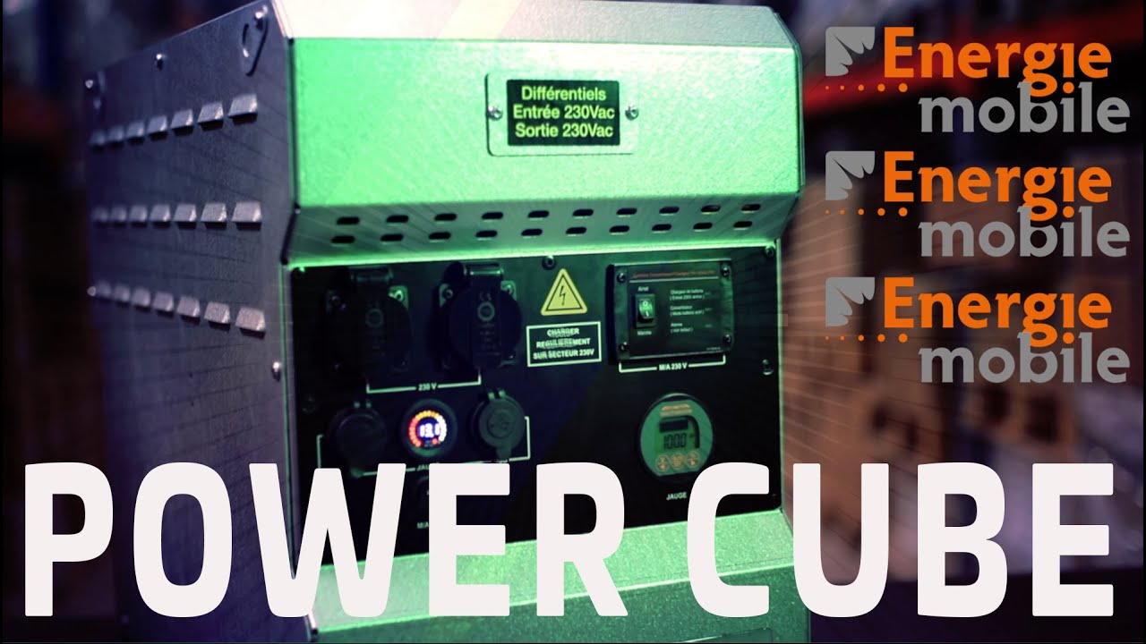 Pr&eacute;sentation de produit pour la soci&eacute;t&eacute; ENERGIE MOBILE : POWER CUBE