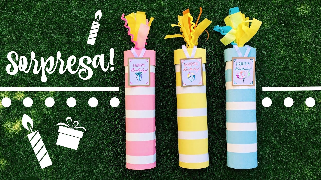Regalo para Cumpleaños! Una caja en forma de velita de cumpleaños!!