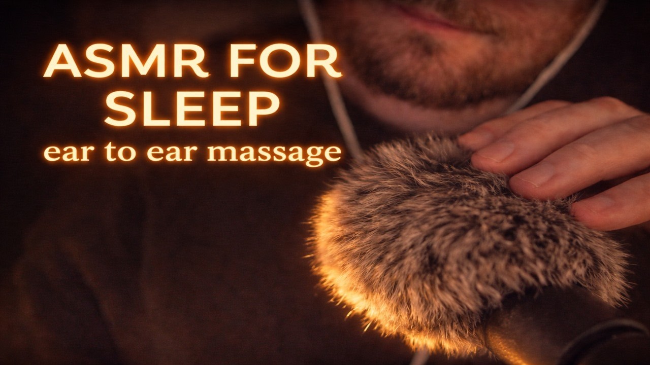 First ASMR for sleep || massage ear to ear
