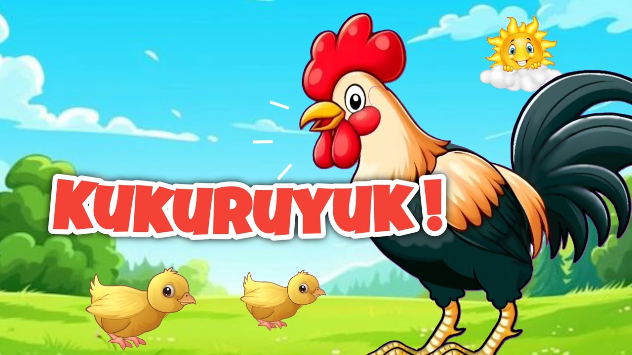 Kukuruyuk! | Ayam Jago Berkokok | Lagu Anak | Lagu Anak Indonesia Populer