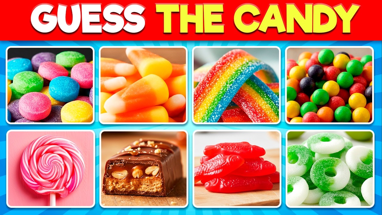 Guess the Candy 🍭 How Many Of These Candies Can You Name?