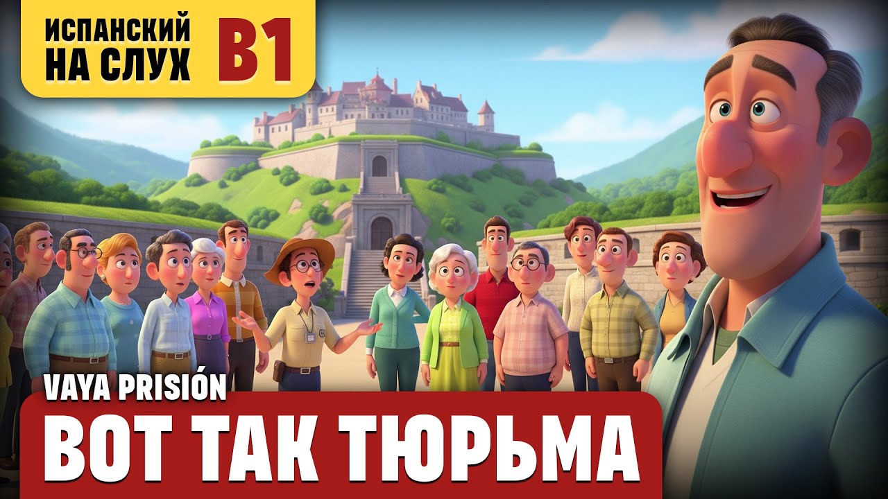 Вот так тюрьма. Весёлый рассказ (уровень B1). Испанский на слух.