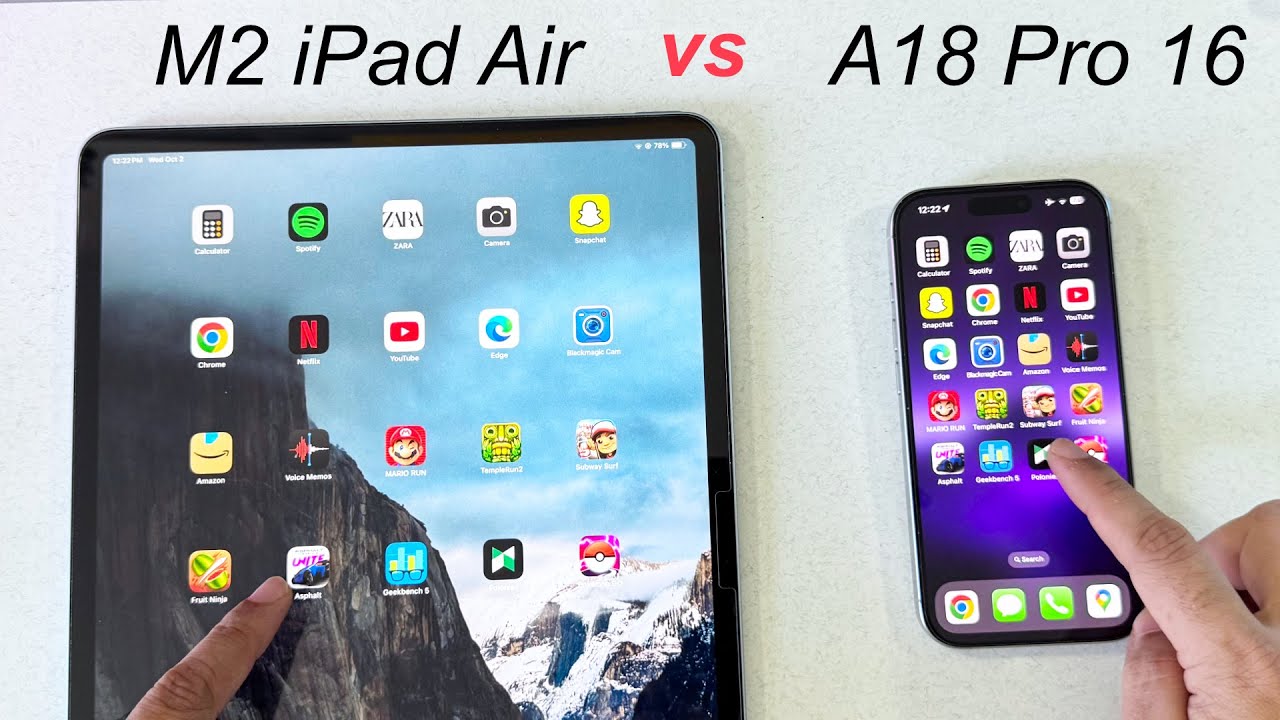 iPhone 16 pro vs M2 Air - Speed Test