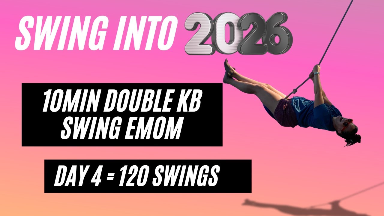 Double Kettlebell Swing EMOM - 10min!
