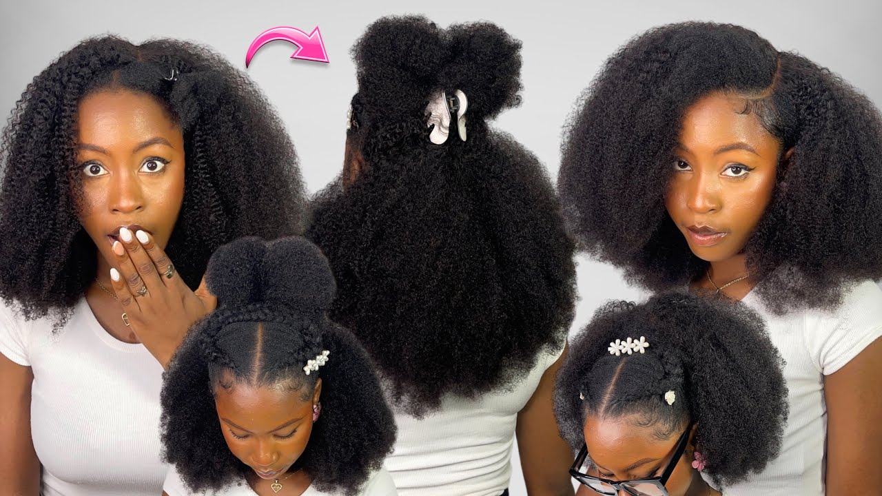 Styling Closure wig in many ways | Easy protective styles FT. Curlscurls