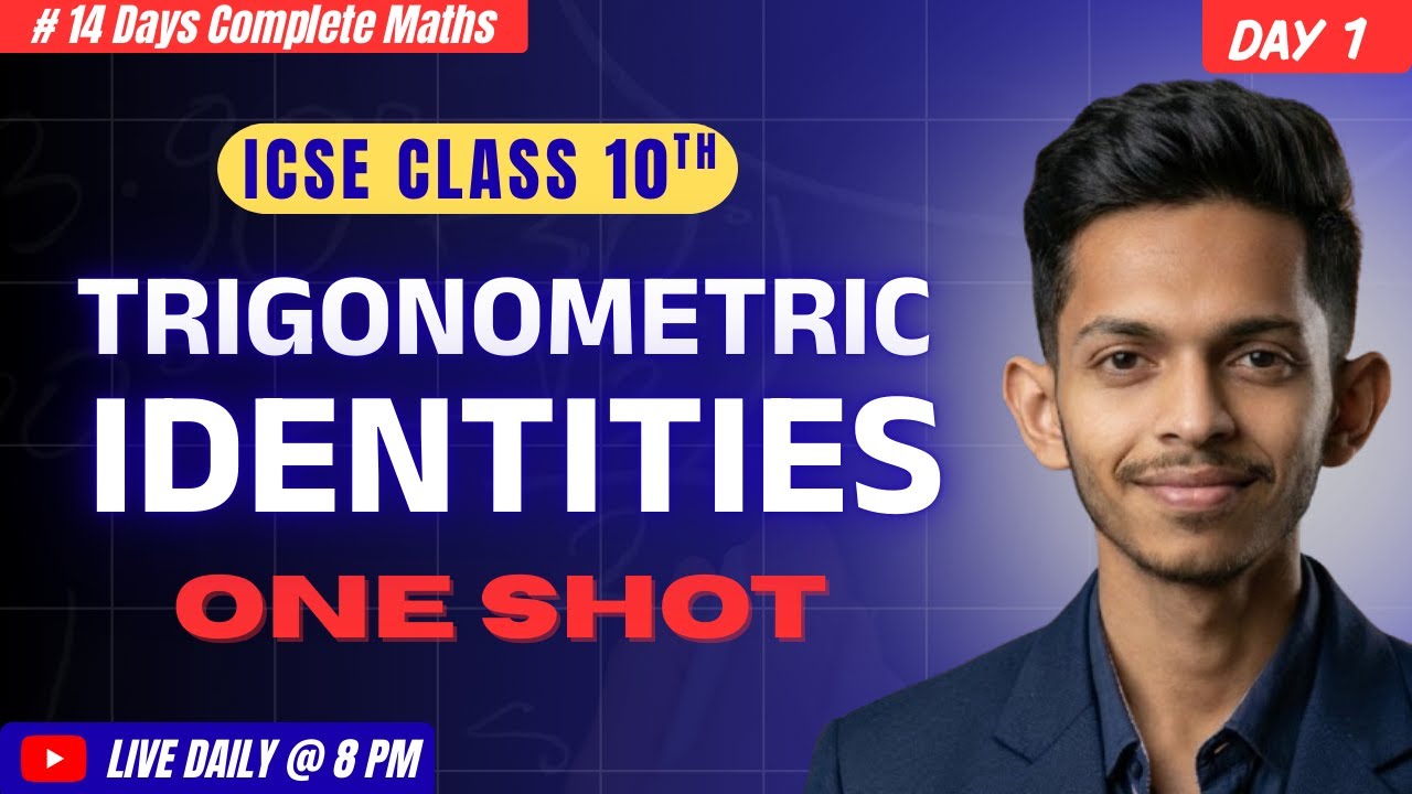 Trigonometric Identities | ICSE Class 10 Maths | One Shot | #14dayscompletemaths